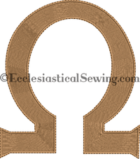 Omega Design for Pastor and Priest Vestments Religious Embroidery Design | Digital Machine Embroidery Design Church Vestments Ecclesiastlical Sewing