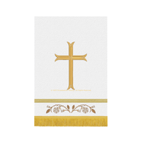 Dayspring Moline Cross White Pulpit Fall | White Altar Hangings - Ecclesiastical Sewing