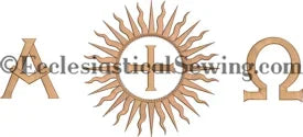 Dayspring Superfrontal Machine Embroidery Design | Ecclesiastical Sewing