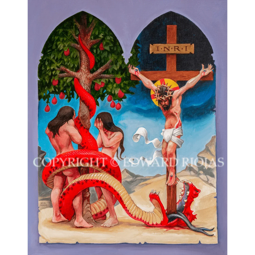 DEAR CHRISTIAN SALVATION VERTICAL Print | Edward Riojas Christian Art ...