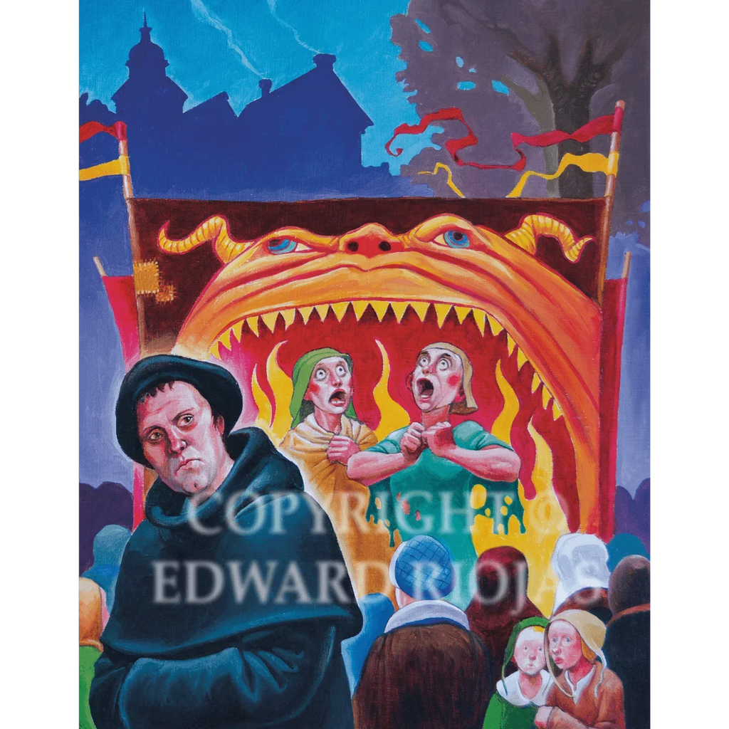 Ed Riojas Line Art DEAR CHRISTIAN WORKS VERTICAL Giclée Print Edward Riojas Christian Art ...