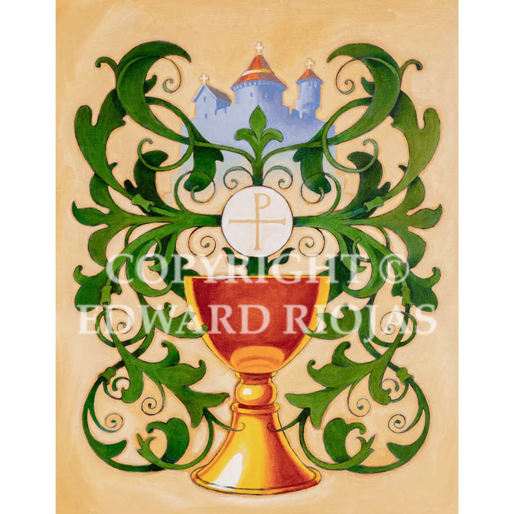 DEAR CHRISTIANS CHALICE Vertical Print | Edward Riojas Artwork ...