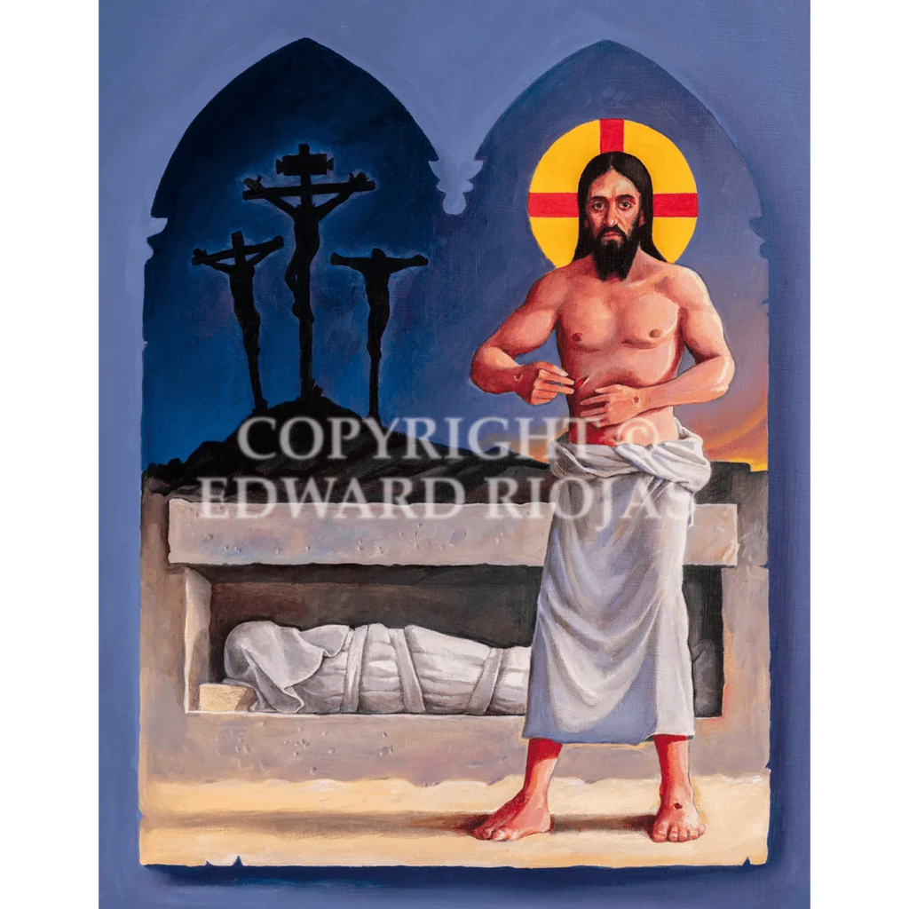 Ed Riojas Lamb DEAR CHRISTIANS EASTER VERTICAL Giclée Print Edward Riojas Artwork ...