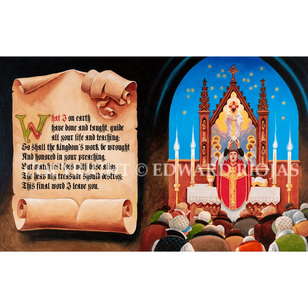 Ed Riojas Lamb DEAR CHRISTIANS EUCHARIST SPREAD| Edward Riojas Liturgical Artwork ...