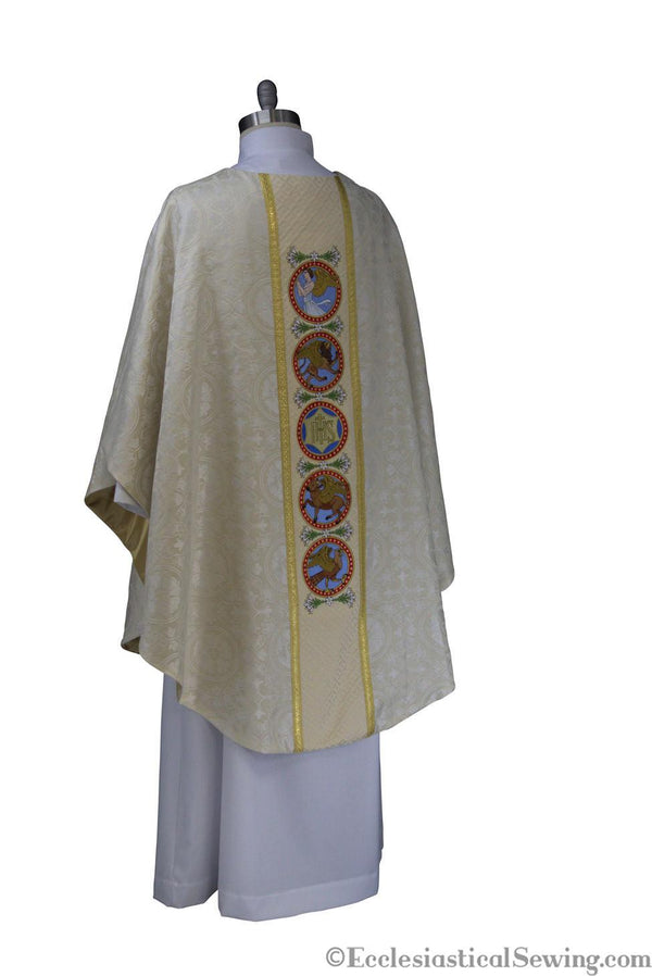 Evangelist Chasuble Priest Chasuble | Priest Vestments Chasubles White Ecclesiastical Sewing