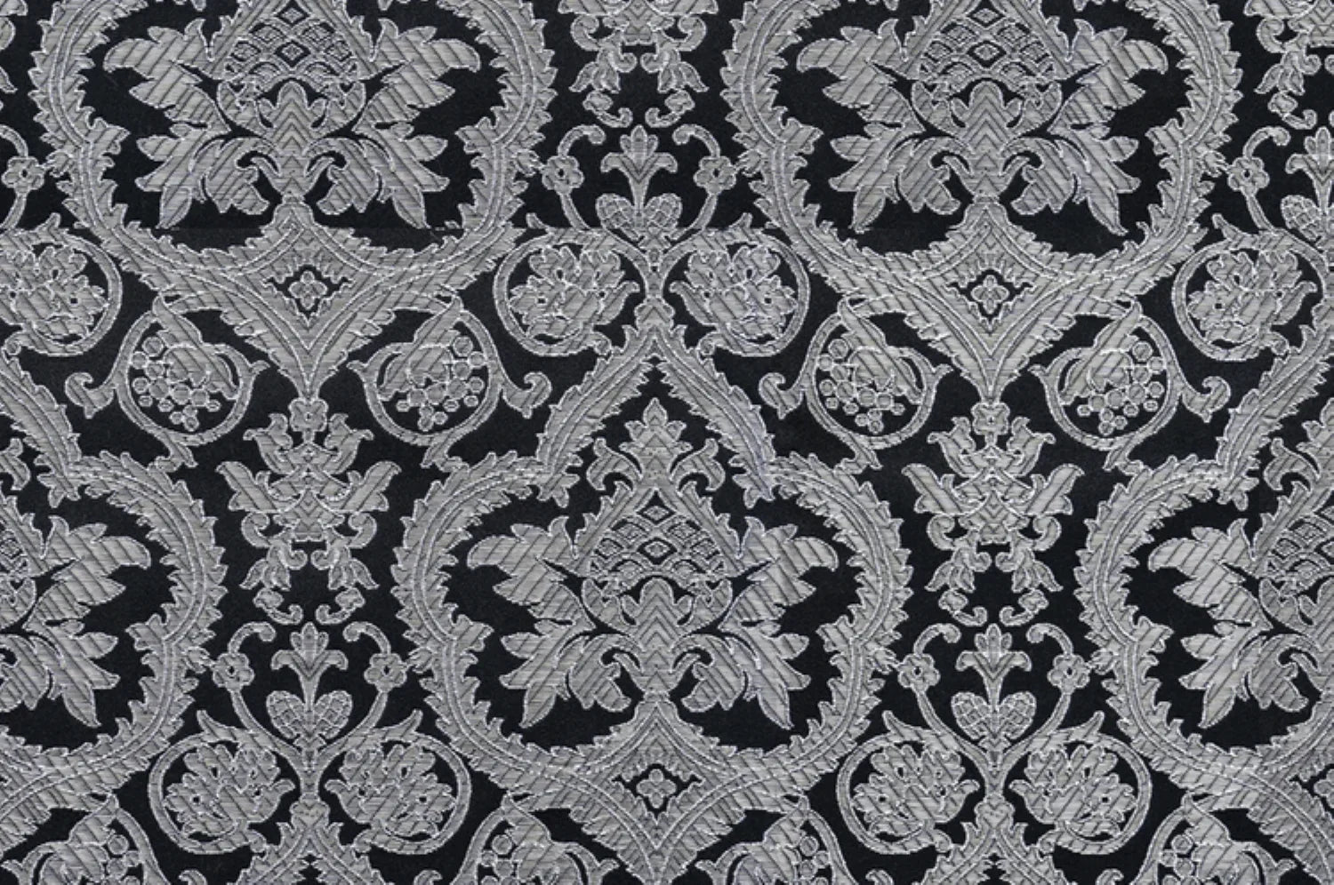 Greek Orthodox Liturgical Brocade Fabric - Floral Crown & Cross Pattern - 150cm Wide - Sold By Meter
