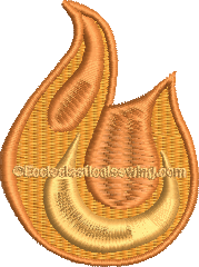 Flame Tongues of Fire Pentecost | Pentecost flame Ecclesiatical Sewing