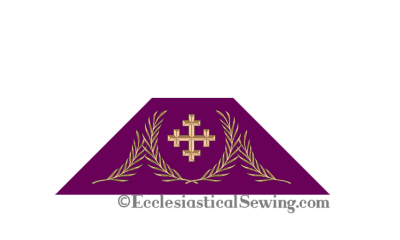 Gloria Advent or Lent Chalice Veil Church Vestment - Ecclesiastical Sewing