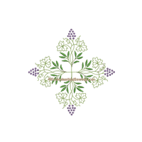 Grape Cluster Digital Machine Embroidery Design | Floral Machine Embroidery Fruit Ecclesiastical Sewing