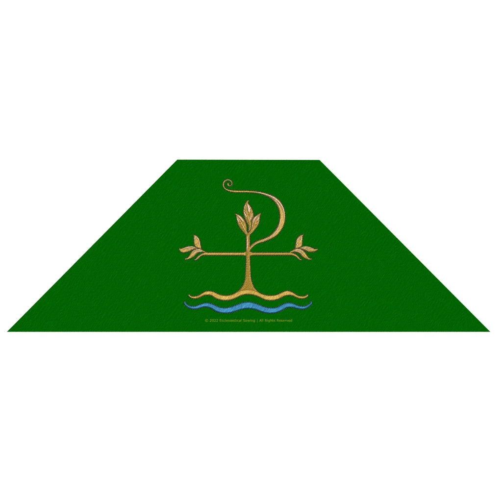 Green Rho Green Chi Rho Apostle Collection Burse or Chalice Veil | Trinity Green ...