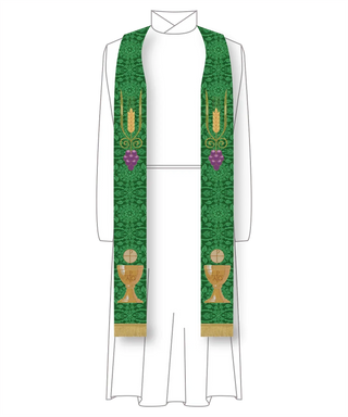 Minister Stole in polyester with cross embroidery | online sales on Minister Stole in polyester with cross embroidery | online sales on
