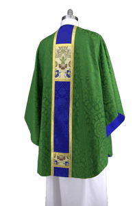 Green Priest Chasuble in Winchester Brocade |Brocade Tapestry Chasuble - Ecclesiastical Sewing