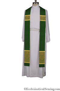 Green Priest Stole | Saint Michael Ecclesiastical Collection - Ecclesiastical Sewing