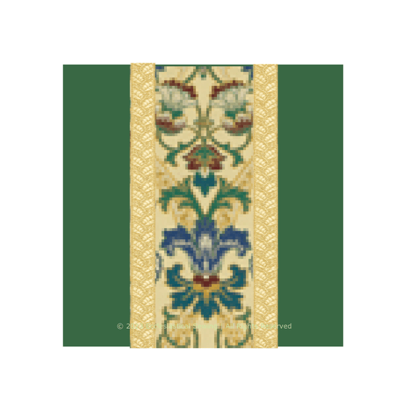 Green Silk Damask Burse | Green Tapestry Accent Burse - Ecclesiastical Sewing