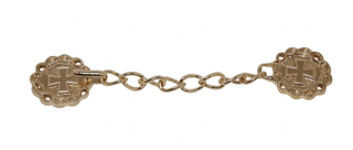 Cope Clasp / Morse with Cross & Wreath - Gold