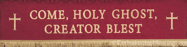Holy Ghost Creator Superfrontal | Pentecost Altar Hangings - Ecclesiastical Sewing