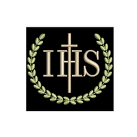IHS Laurel Digital Embroidery Design | Digital machine Embroidery Ecclesiastical Sewing