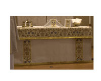 Ivory Altar Frontal WIth Tapestry Superfrontal | Altar Hangings - Ecclesiastical Sewing