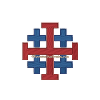 Jerusalem Cross Bold | Cross Religious Machine Embroidery File - Ecclesiastical Sewing