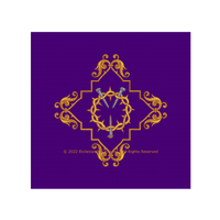 Lent Chalice Veil or Burse with Crown of Thorn and Swirl | Lent Vestments - Ecclesiastical Sewing