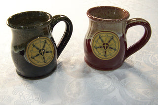 The Luther Rose Cup in both glazes