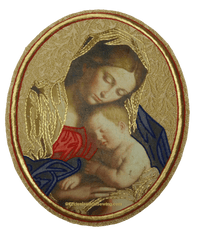 Madonna and Child Embroidered Applique | Religious Applique