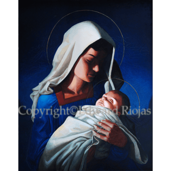Madonna and Child Riojas Print Christian Art | Liturgical Artwork
