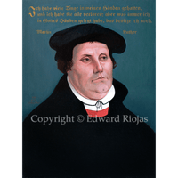 Martin Luther Liturgical Art Print | Edward Riojas Artist