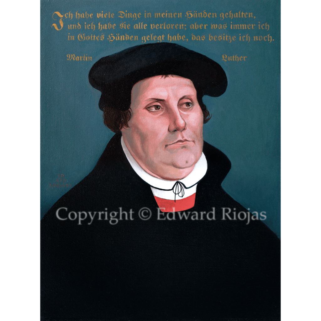Ed Riojas Line Art Martin Luther Liturgical Art Print | Edward Riojas Artist ...