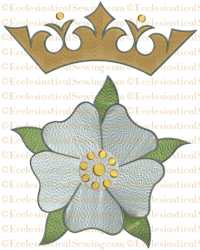 Messianic Rose & Crown | Religious Embroidery Machine File - Ecclesiastical Sewing