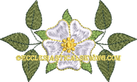 Messianic Rose Christmas Rose Machine Embroidery Design | Digital Rose Machine Embroidery Design Ecclesiastical Sewing