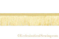Metallic Thread Fringe 2" Deep Gold - Ecclesiastical Sewing