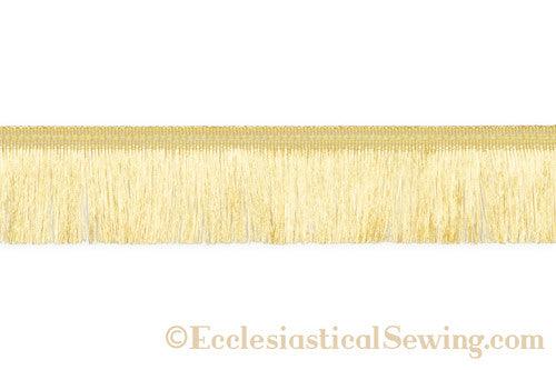 Twisted Fringe Trim gold H. cm 10 (3,9 inch) Metallic thread Viscose  Passementerie for liturgical Vestments