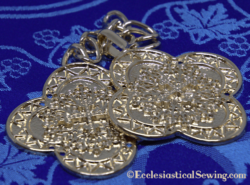 Morse Clasp | Filigree Cross Design for Priest Copes and Church Vestments - Ecclesiastical Sewing