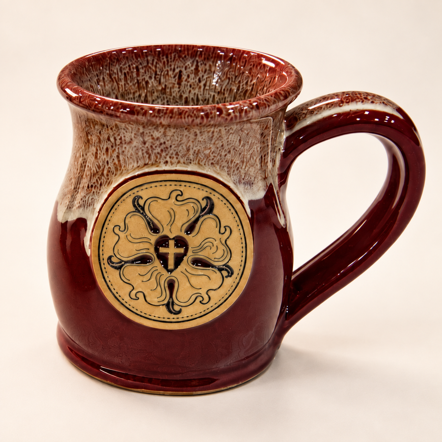 The Luther Rose Cup in Crimson Fall and Cream