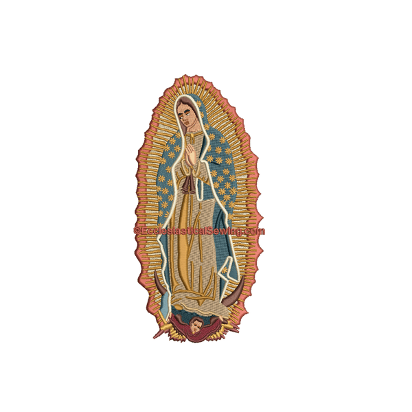 Our Lady of Guadelupe Digital Embroidery Design | Machine Embroidery - Ecclesiastical Sewing