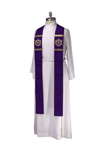 Pastor or Priest Stole | Crown of Thorns Lent Stole - Ecclesiastical Sewing