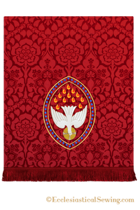 Dove Pentecost Embroidery Design for Pulpit Fall can be stitched in a variety of fabrics.