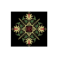 Pomegranate Cross Digital Embroidery Design Religious Embroidery | Church Embroidery Design Ecclesiastical Sewing