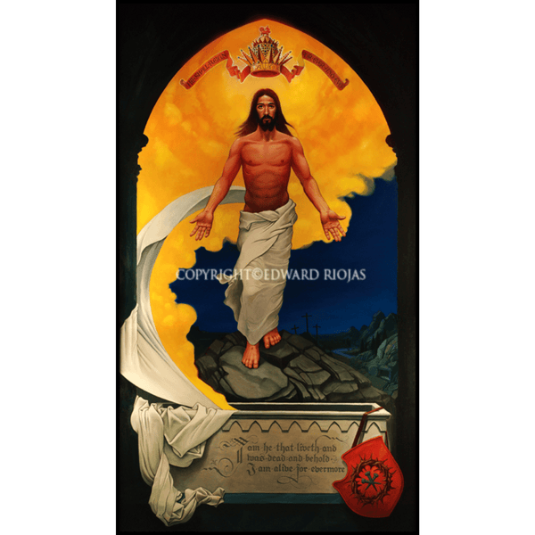 Resurrection Ed Riojas Christian Art Print | Liturgical Artwork Print