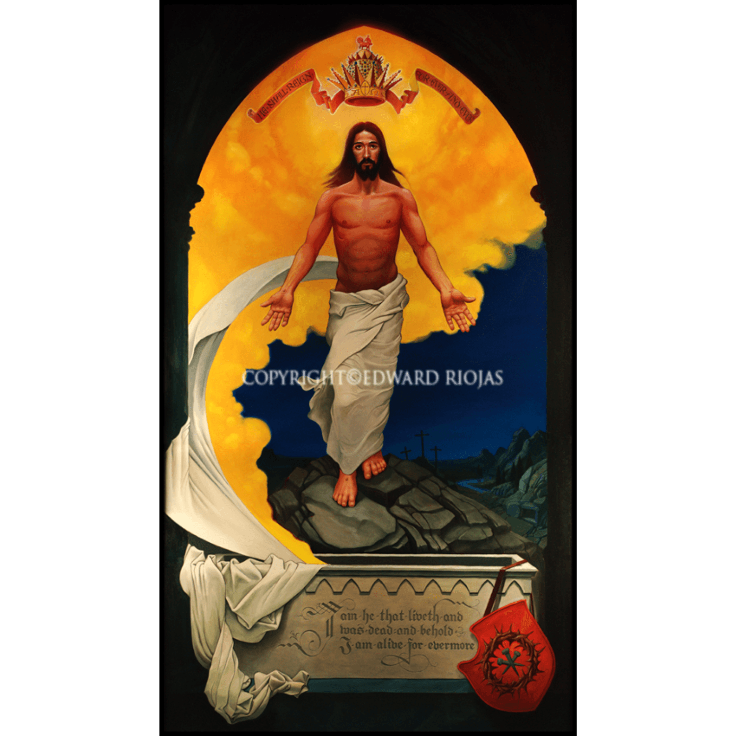 Ed Riojas Lamb Resurrection Ed Riojas Print | Liturgical Artwork Print