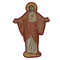 Sacred Heart Jesus Goldwork Applique | Church Vestment Appliques