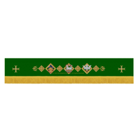 Sanctified Altar Superfrontal Green Trinity | Green Trinity Altar Hangings Superfrontal Ecclesiastical Sewing