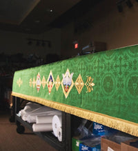 Sanctified superfrontal Green Trinity | Ecclesiastical Sewing