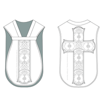 Roman Chasuble Patterns w/ V-Neck Trim | Vestment & Chasuble Patterns