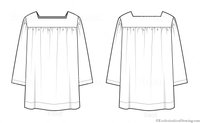 Square Yoke Cotta Pattern | Church Vestment Sewing Pattern