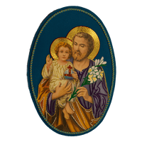 St. Joseph and Child Goldwork Applique for Church Vestments - Ecclesiastical Sewing