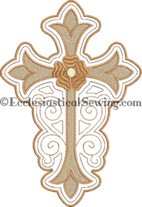 Stain Glass Cross Design altar hangings | Church altar hangin digital Machine embroidery design Ecclesiastical Sewing