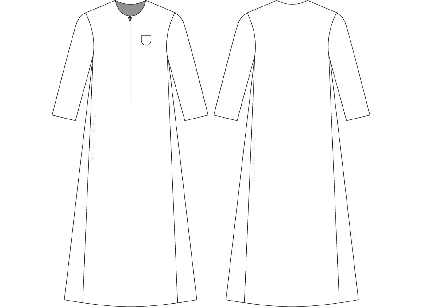 Monastic Nun Habit Sewing Pattern with Scapular Church Vestment Ecclesiastical Sewing Monastic Nun Habit Sewing Pattern with Scapular Church Vestment Ecclesiastical Sewing