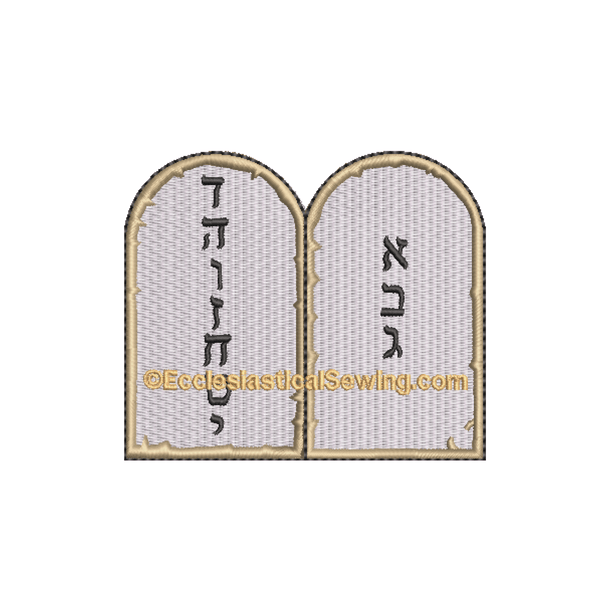 The Ten commandments Liturgical Religious Machine Embroidery Design | Church Embroidery Commandments Ecclesiastical Sewing